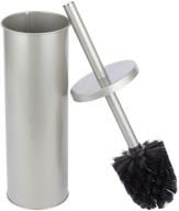 🚽 sleek toilet brush and holder with metal handle - brushed nickel by js jackson supplies logo