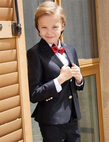 img 3 attached to 💼 ELPA Formal Dress Boys' Clothing - Perfect for Weddings and Holiday Events