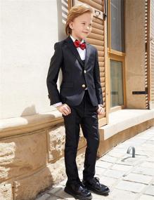 img 2 attached to 💼 ELPA Formal Dress Boys' Clothing - Perfect for Weddings and Holiday Events