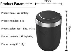 img 1 attached to Съемный держатель из нержавеющей стали для пепельницы BALUME