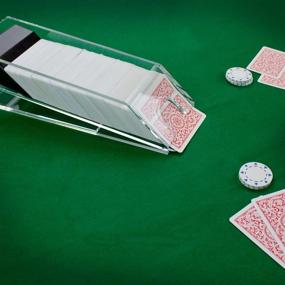 img 1 attached to 🃏 Brybelly 8 Deck Acrylic Blackjack Shoe: Enhance your Card Gaming with Durability and Style
