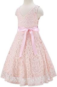 img 1 attached to 👗 Sparkling Choice: Bow Dream Lovely Sequins Champagne Girls' Clothing for Dresses