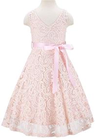 img 2 attached to 👗 Sparkling Choice: Bow Dream Lovely Sequins Champagne Girls' Clothing for Dresses