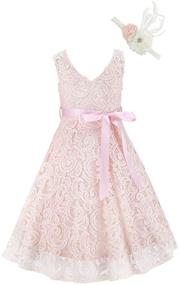 img 4 attached to 👗 Sparkling Choice: Bow Dream Lovely Sequins Champagne Girls' Clothing for Dresses