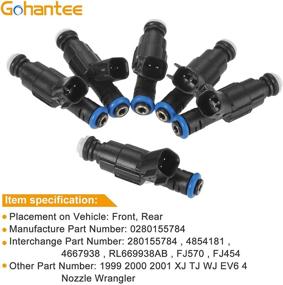 img 2 attached to Gohantee 0280155784 Injectors Compatible 1999 2004