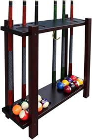 img 1 attached to 🎱 The Ultimate Storage Solution: Hathaway Classic Floor Billiard Pool Cue Rack