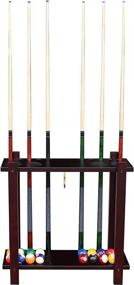 img 2 attached to 🎱 The Ultimate Storage Solution: Hathaway Classic Floor Billiard Pool Cue Rack