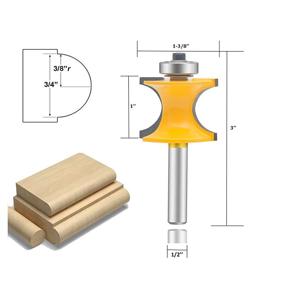 img 3 attached to Bullnose 5PCS，Твердосплавный полуподшипник Деревообработка