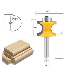 img 2 attached to Bullnose 5PCS，Твердосплавный полуподшипник Деревообработка