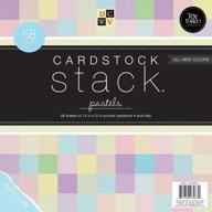 dcwv textured pastels cardstock stack - 58 sheets, 12 x 12 inches logo