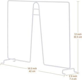 img 1 attached to Kosiehouse Closet Wire Shelf Dividers 8-Pack - Sturdy Separator for Improved Closets System - Organizer for Purse Storage, Easy Clip Installation - Fits 16-inch Wire Shelving