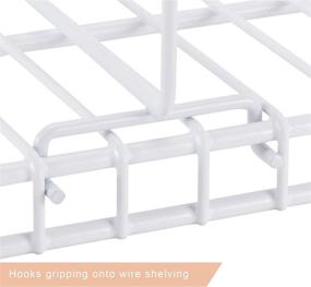 img 2 attached to Kosiehouse Closet Wire Shelf Dividers 8-Pack - Sturdy Separator for Improved Closets System - Organizer for Purse Storage, Easy Clip Installation - Fits 16-inch Wire Shelving