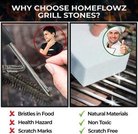 img 1 attached to 🔥 Homeflowz Grill Brick 4 Pack - Effective Grill Cleaning Bricks for BBQ, Flat Top Grills, Grates, Pool & More