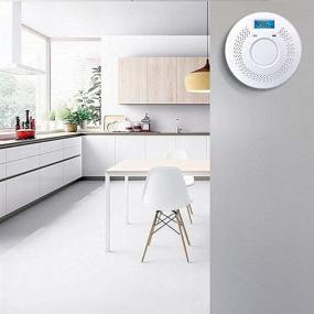 img 1 attached to 🔥 Enhanced Safety: 3 Pack Combination Photoelectric Smoke Alarm & Carbon Monoxide Detector with Digital Display - Battery Operated