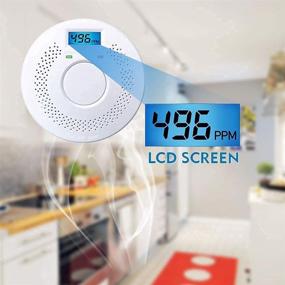 img 3 attached to 🔥 Enhanced Safety: 3 Pack Combination Photoelectric Smoke Alarm & Carbon Monoxide Detector with Digital Display - Battery Operated