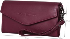 img 3 attached to Antonio Valeria Maroon Leather Wallet
