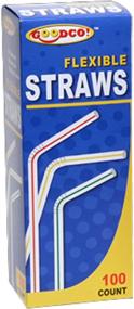 img 1 attached to GoodCo Flexible Straws 100 Ct