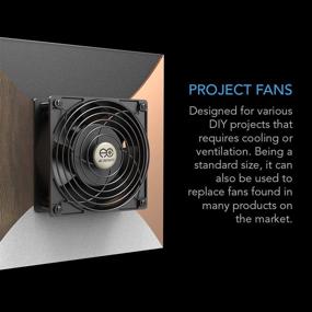 img 2 attached to 🌬️ UL-Certified AC Infinity AXIAL 1238 Muffin Fan, 120V AC, 120mm x 38mm High-Speed for DIY Cooling, Ventilation, Exhaust Projects