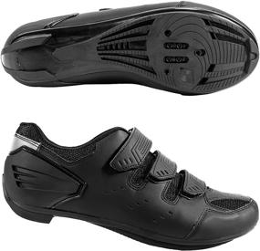 img 4 attached to 🚲 Unisex Cycling Shoes for Riding, Indoor, Peloton - Compatible with Shimano SPD & Look Delta Cleats - Road and Mountain Bike Shoes for Men and Women