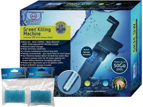 img 4 attached to GKM9W Internal UV Power Head & Two Pack Replacement Sponge Combo for Maximum Filtration - 3 Items