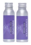 🌿 refillable travel size shampoo and conditioner - citrus lavender - 2.5oz bottles, sulfate-free logo