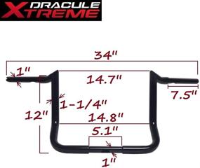 img 1 attached to Руль DraculeXtreme 1996 2020 Touring Tri Glide