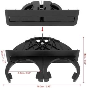 img 3 attached to 🔲 Премиум черный задний подстаканник для BMW 530i 2001-2003 от X AUTOHAUX