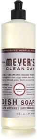 img 4 attached to 🌿 Mrs. Meyer's Clean Day Liquid Dish Soap - Lavender Scent, Cruelty Free Formula (16oz)
