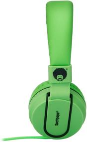 img 1 attached to 🎧 Rockpapa 950 Stereo Lightweight Foldable Headphones with Mic - Black/Green - for Cellphones, Tablets, Laptops & More!