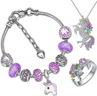 kejea unicorn crystal charm bracelet for teen girls - perfect gift for friends, mothers, daughters, wives, and grandmas - birthday & jewelry present logo