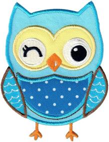 img 3 attached to Blue Owl Patch for Kids - Iron On/Sew On - Appliques: PatchMommy's Best Choice