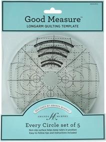 img 3 attached to 📏 Accurate Alignment with Good Measure Every Circle 1/4&quot; Set of 5 Ruler Set