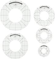 📏 accurate alignment with good measure every circle 1/4&quot; set of 5 ruler set logo