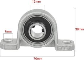 img 3 attached to Uxcell Self Aligning Self AligningBall Mounted Bearing