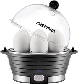 img 4 attached to 🍳 Chefman Egg-Maker Rapid Poacher: Fast & Versatile, 6-Egg Capacity, BPA-Free, BLACK