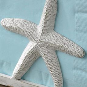 img 1 attached to Tropical Starfish Napkin 🐠 Holder for Nautical Themed Décor