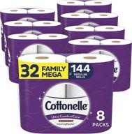 🧻 cottonelle ultra comfortcare soft toilet paper 32 family mega rolls: the ultimate comfort solution for your family's bathroom needs logo