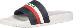 img 4 attached to Tommy Hilfiger TMRIKER Slide Sandal Men's Shoes in Athletic