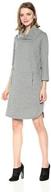 👗 nine west women's 3/4 sleeve cowl neck dress - stylish and versatile logo