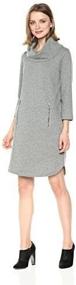 img 1 attached to 👗 NINE WEST Women's 3/4 Sleeve Cowl Neck Dress - Stylish and Versatile