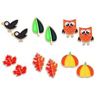 halloween earrings: express your spooky style with xocartige pumpkin jewelry for girls logo