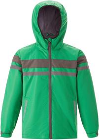 img 4 attached to M2C Полустеганая куртка с капюшоном Windbreaker: Стильная и уютная одежда для мальчиков с защитой от любой погоды