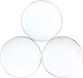 img 4 attached to 🔎 CleverDelights 2.5-Inch Round Glass Cabochons - Pack of 2