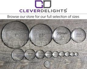 img 1 attached to 🔎 CleverDelights 2.5-Inch Round Glass Cabochons - Pack of 2