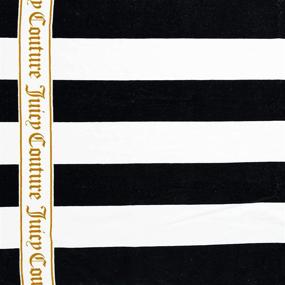 img 1 attached to 🏖️ Black and White Juicy Couture Cabana Beach Towels – 68 x 36 inches
