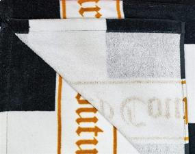 img 2 attached to 🏖️ Black and White Juicy Couture Cabana Beach Towels – 68 x 36 inches