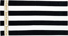 img 4 attached to 🏖️ Black and White Juicy Couture Cabana Beach Towels – 68 x 36 inches