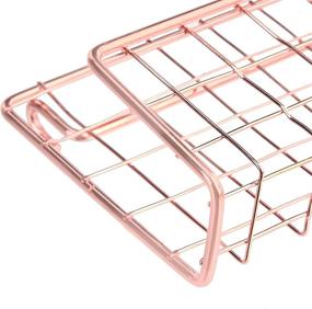 img 1 attached to 🌸 Organize Your Space in Style with the Amazon Basics Letter Sorter for Wall Grid Panel in Rose Gold