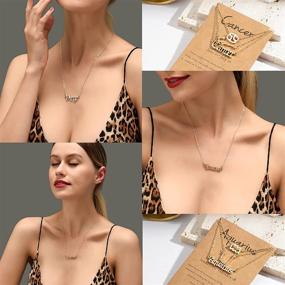 img 1 attached to 🎁 Neovivi 3pcs Zodiac Sign Necklaces: Exquisite Crystal Pendant Constellation Jewelry for Women, Men, and Children – A Perfect Birthday or Christmas Gift