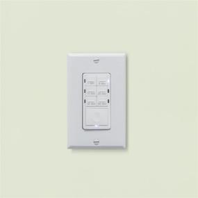 img 1 attached to 10-Pack Maxxima 1-Gang Decorative White 🔌 Wall Plate with Single Outlet, Standard Size